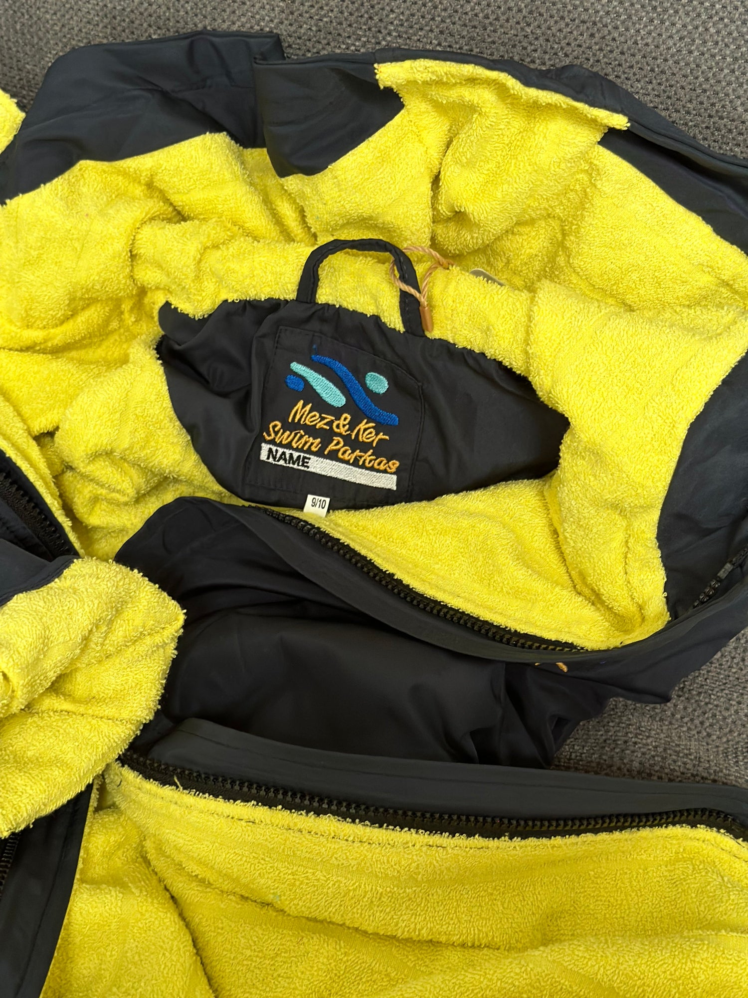 yellow kids swim parka | Mez&Ker