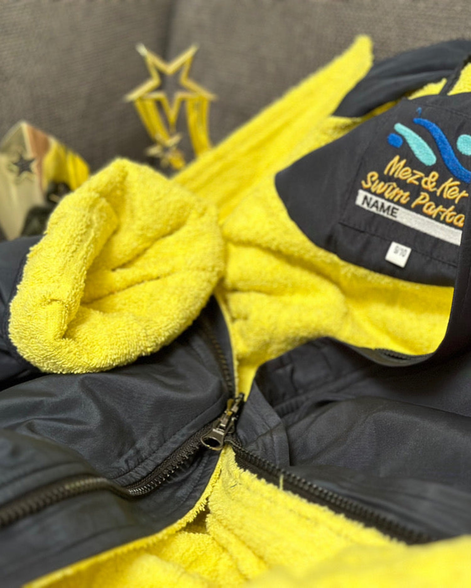 yellow kids swim parka | Mez&Ker